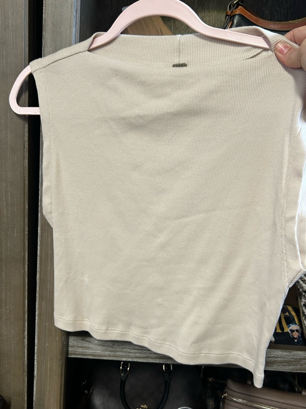 Everyday Ribbed Tank Top in Light Cream